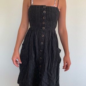 A stripped overall summer dress!